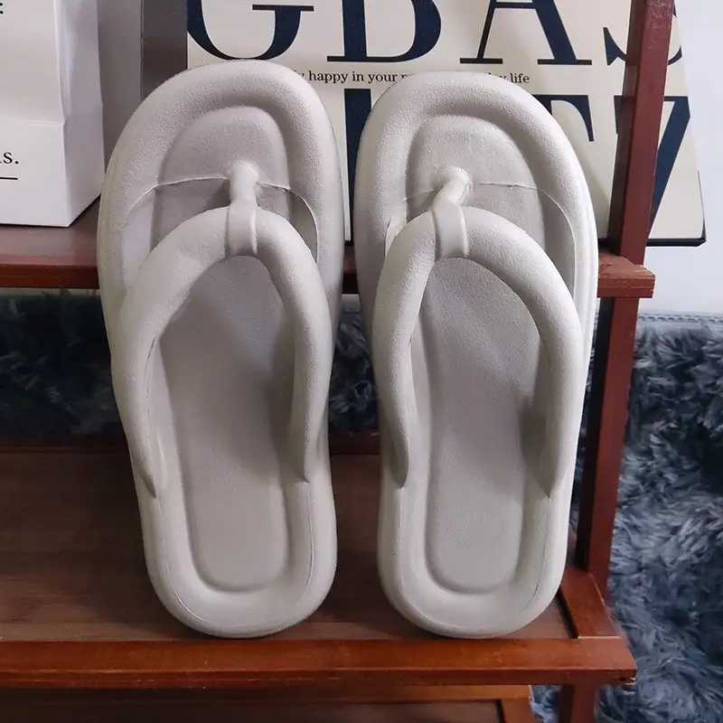 Women's Summer Flip-Flops, High-Looking Fashionable Outer Wear Beach Slippers, Casual Lightweight Soft-Soled Eva Sandals for Men - Image 6