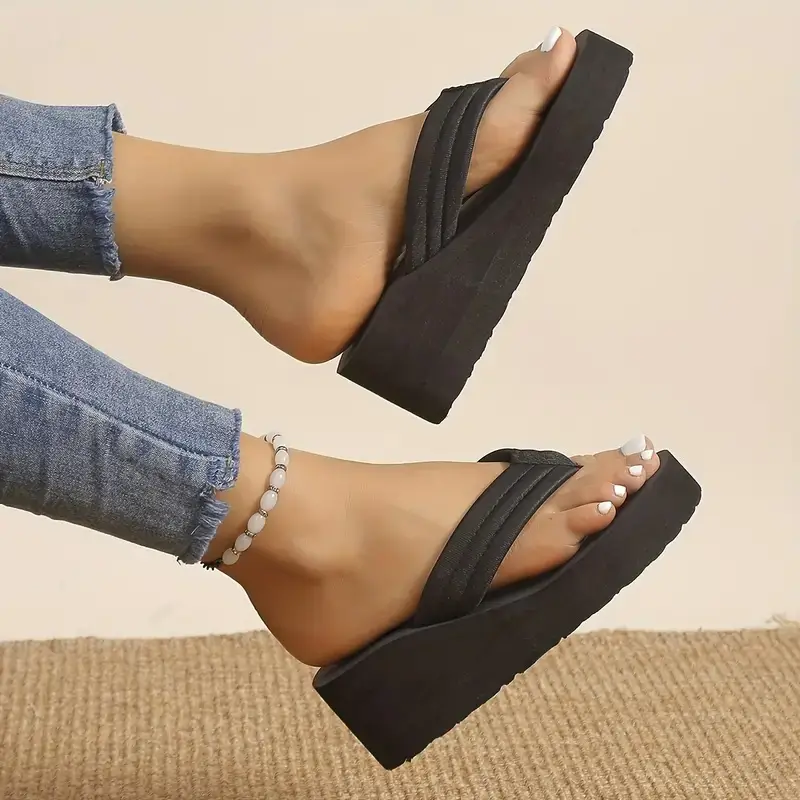 Popular Thick-Strap Thick-Soled Non-Slip Flip-Flops for Women Wholesale Women's Flip-Flops Women's Summer Beach Sandals — feature 6