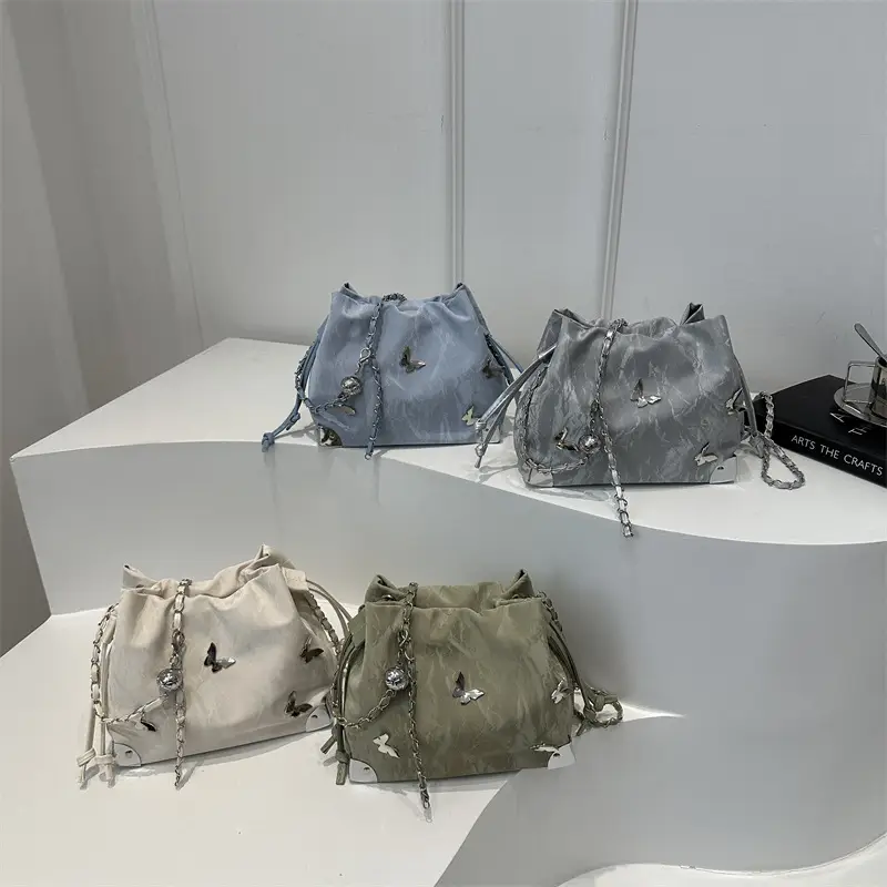 Green Butterfly Crossbody Bag for Women