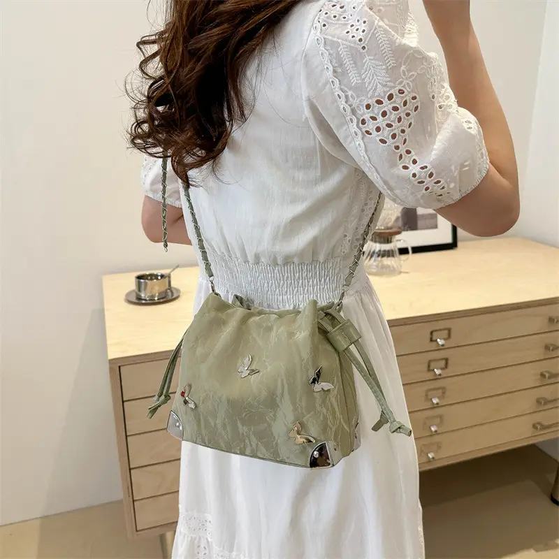 Green Butterfly Crossbody Bag for Women
