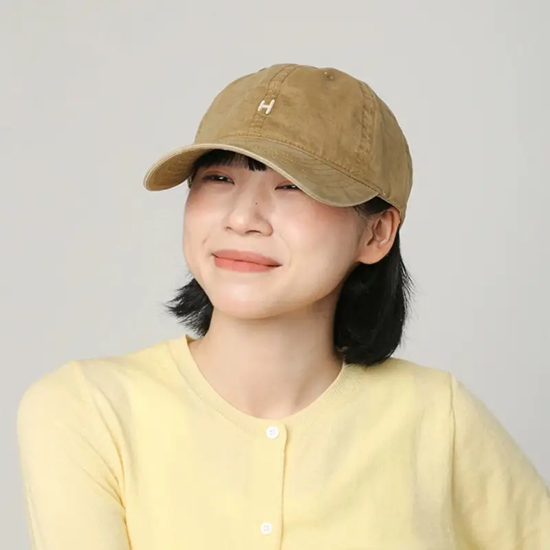 Gray Embroidered H-Back Baseball Cap for Men Women - Image 13