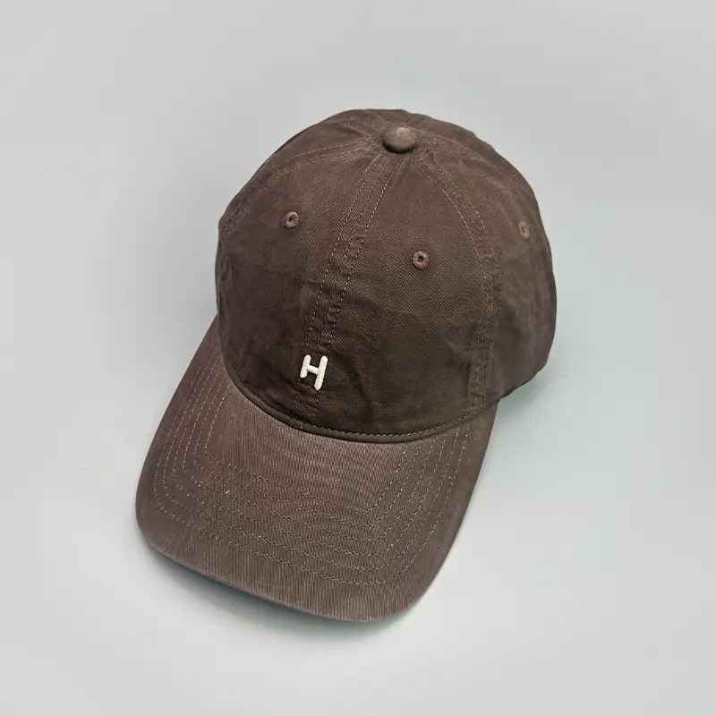 Gray Embroidered H-Back Baseball Cap for Men Women — feature 10