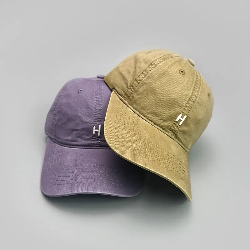 Gray Embroidered H-Back Baseball Cap for Men Women — feature 3