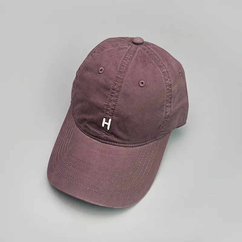 Gray Embroidered H-Back Baseball Cap for Men Women - Image 6