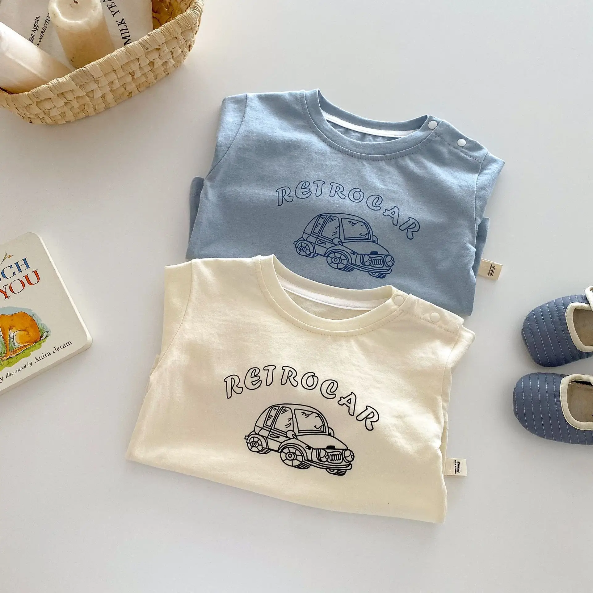 Children's Blue Cartoon T-Shirt 0-5Yr Autumn - Image 5