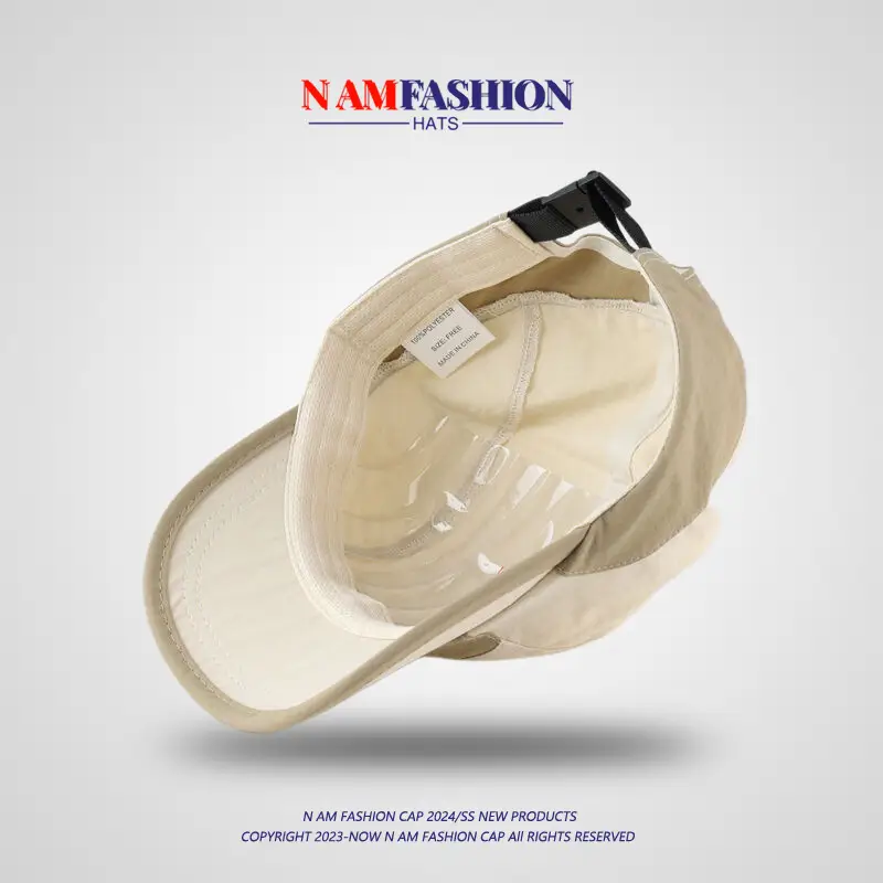 Men's White Embroidered Baseball Cap Summer Sunscreen — feature 14