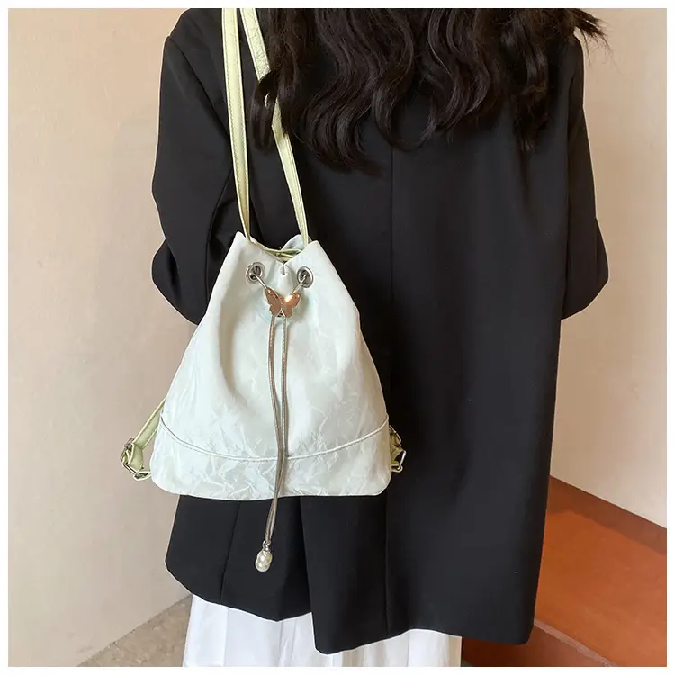 Green Drawstring Shoulder Bag for Women 2024 — feature 17