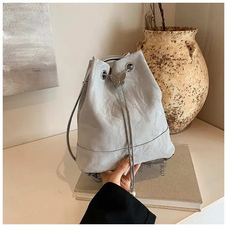 Green Drawstring Shoulder Bag for Women 2024 — feature 24