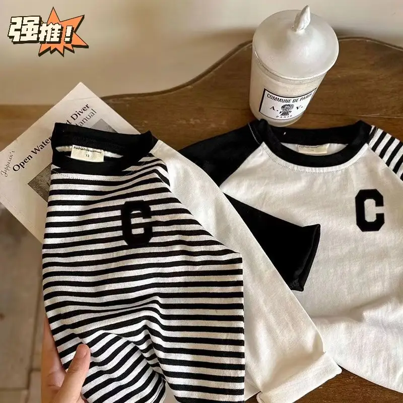 Summer Boys Cotton Rags Long Sleeve T-shirt Set — feature 6