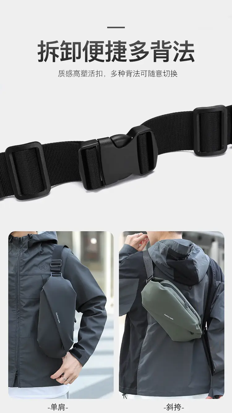 Men's Black Crossbody Phone Bag 2024 — feature 11