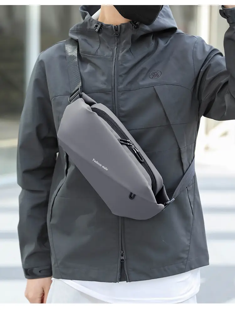 Men's Black Crossbody Phone Bag 2024 — feature 13