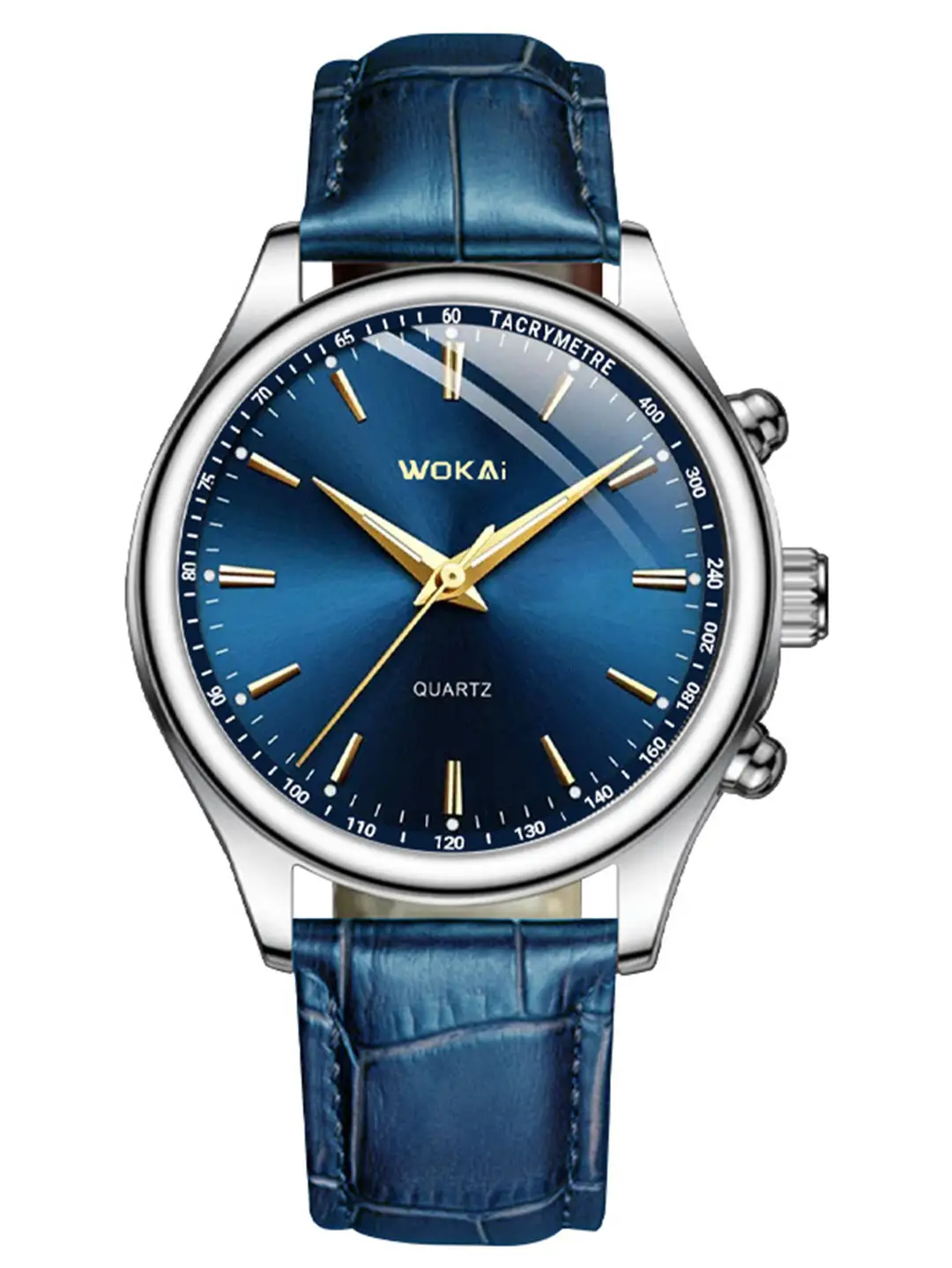 Source Factory New Model Wokai Business Watch Quartz Sports Watch Men's Casual Leather Strap Watch Wholesale in Stock — feature 11