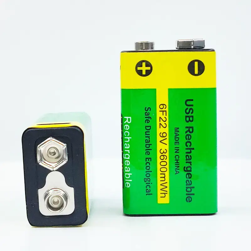 9V Lithium Battery Spot Walkie-Talkie Microphone Type-C Interface USB Nine-Volt 6F22 Rechargeable Battery