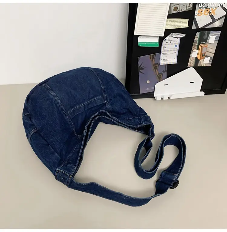 Japanese Style Light Blue Denim Crossbody Bag for Women — feature 39