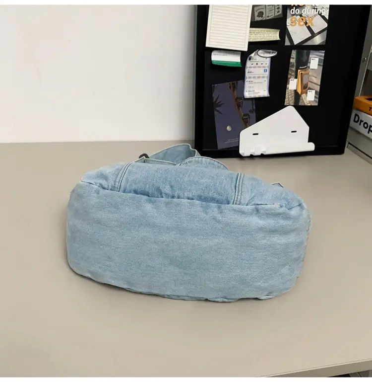 Japanese Style Light Blue Denim Crossbody Bag for Women — feature 44