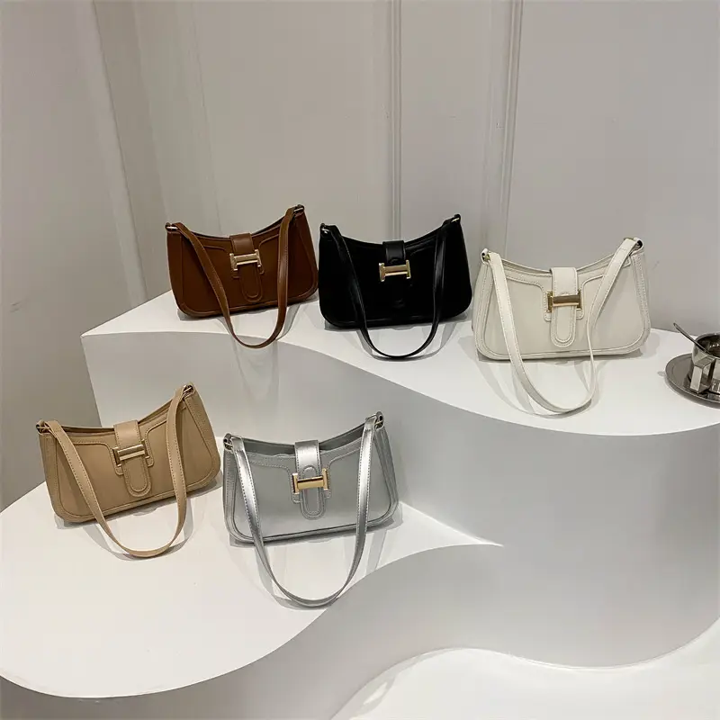 Textured Retro Belt Buckle Bag for Women 2024 - Image 6