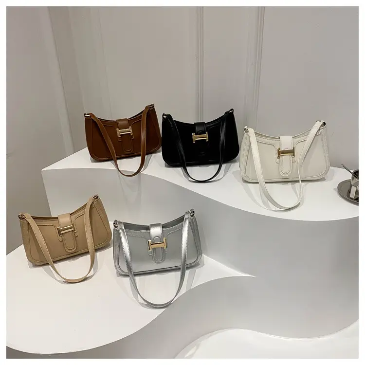 Textured Retro Belt Buckle Bag for Women 2024 — feature 24