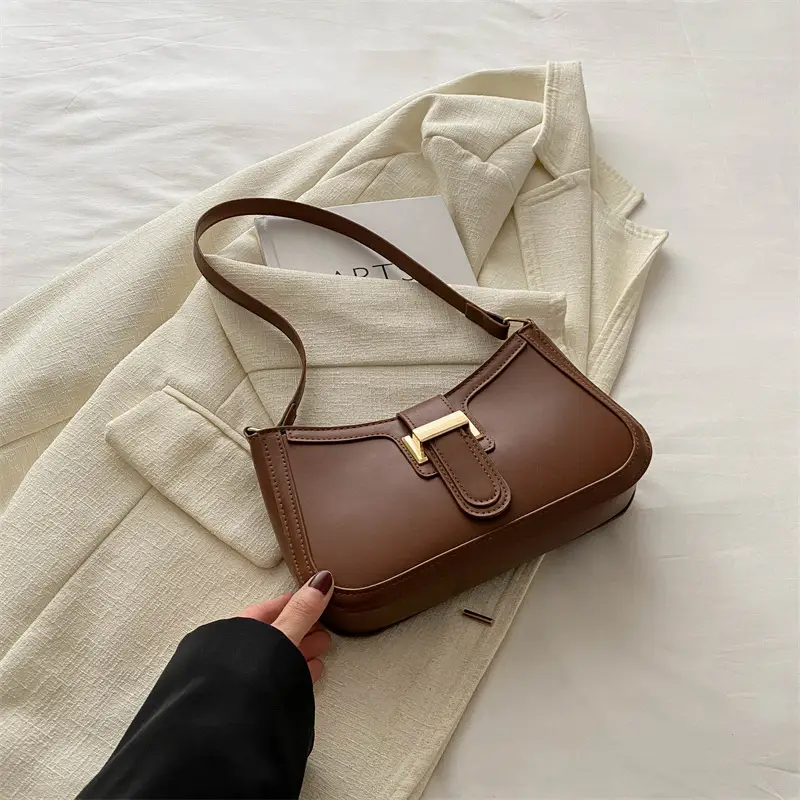 Textured Retro Belt Buckle Bag for Women 2024 - Image 2