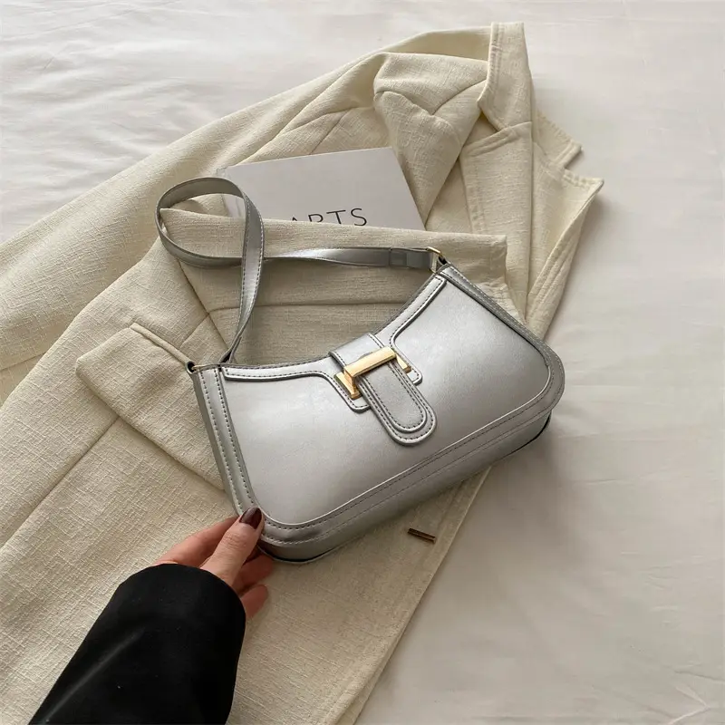 Textured Retro Belt Buckle Bag for Women 2024 - Image 4