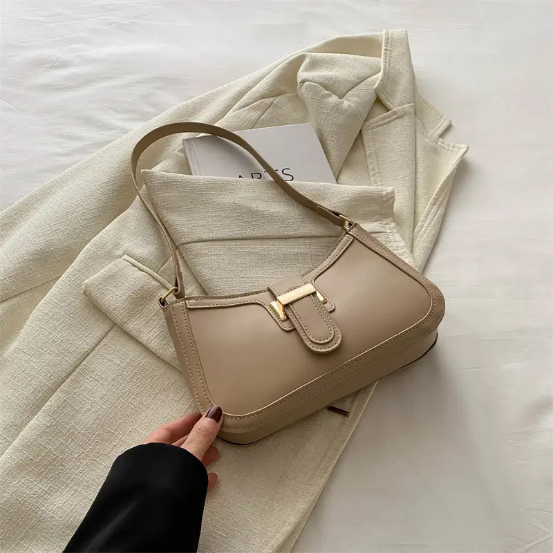 Textured Retro Belt Buckle Bag for Women 2024 - Image 5