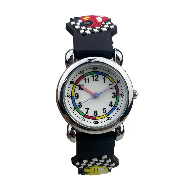 Waterproof Cartoon Silicone Girls Watch for Kids - Image 7