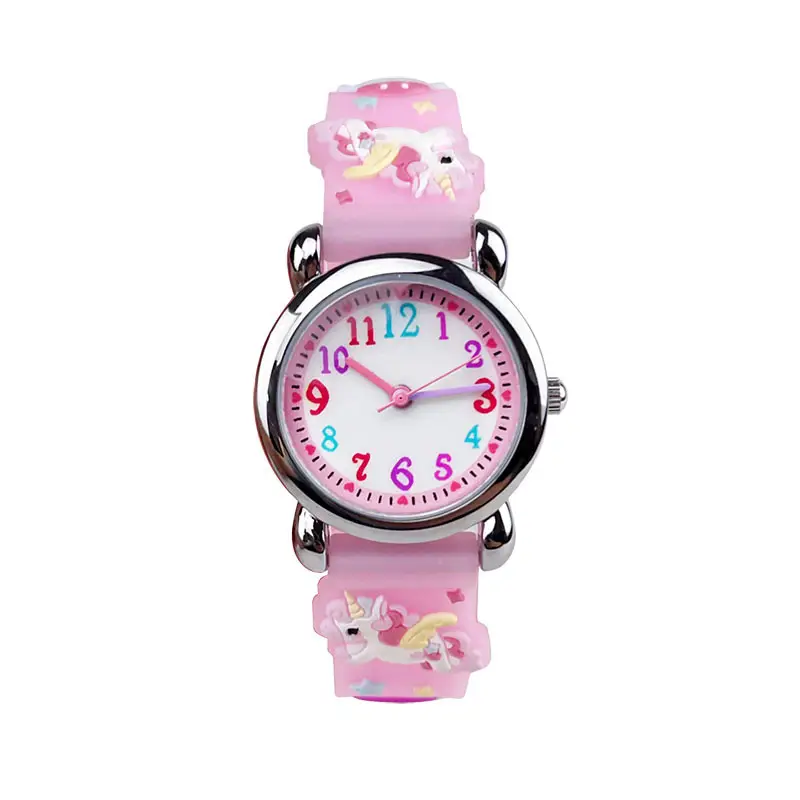Waterproof Cartoon Silicone Girls Watch for Kids - Image 11