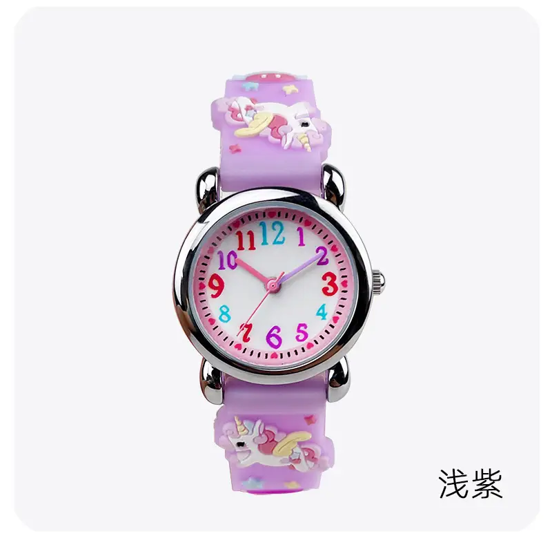 Waterproof Cartoon Silicone Girls Watch for Kids — feature 7