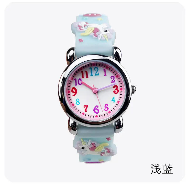 Waterproof Cartoon Silicone Girls Watch for Kids — feature 8