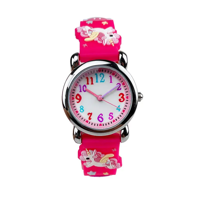 Waterproof Cartoon Silicone Girls Watch for Kids - Image 4