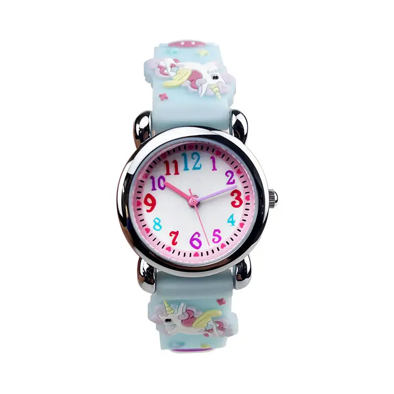 Waterproof Cartoon Silicone Girls Watch for Kids - Image 5