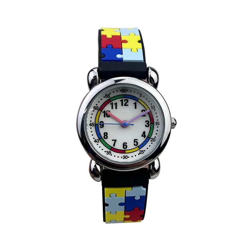 Waterproof Cartoon Silicone Girls Watch for Kids - Image 6