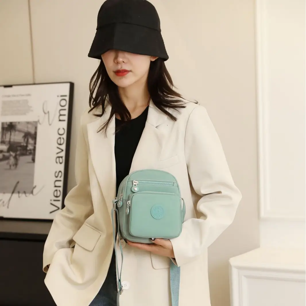 2026 Green Nylon Crossbody Travel Bag Small - Image 10