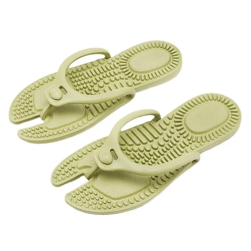 EVA Foldable Travel Flip Flops Green Men Women