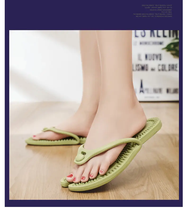 EVA Foldable Travel Flip Flops Green Men Women — feature 20