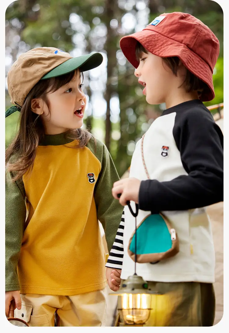 Winter Boys Long Sleeve T-Shirt with Velvet Pants — feature 14