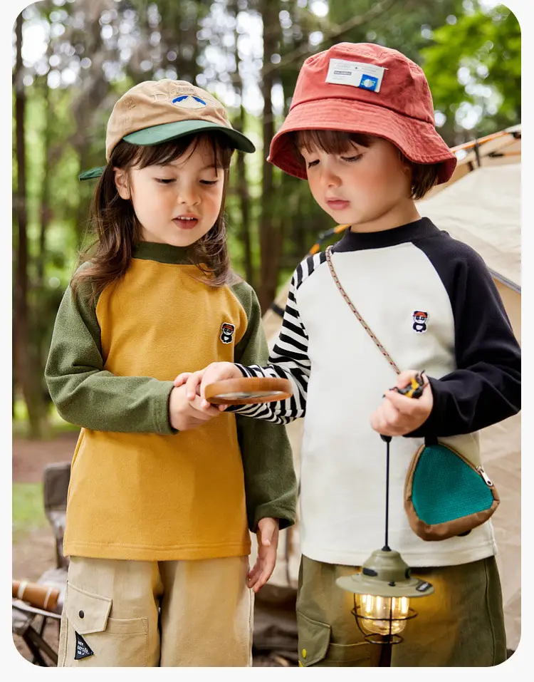 Winter Boys Long Sleeve T-Shirt with Velvet Pants — feature 16