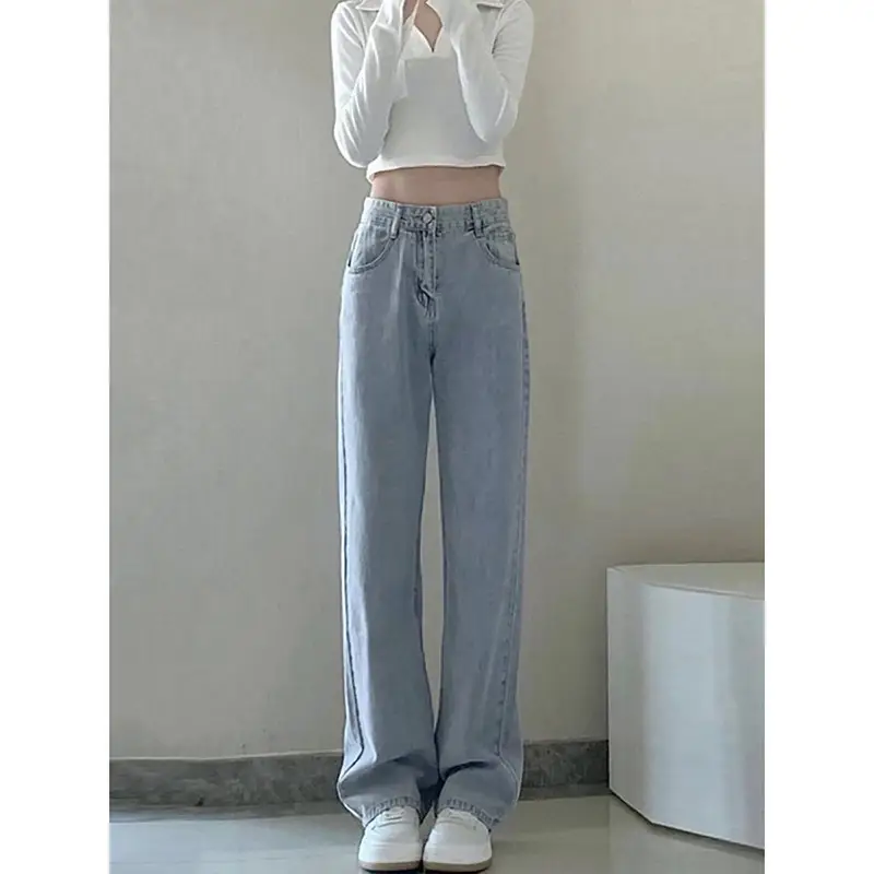 Wide-leg High-Waisted Jeans Women 2024 - Image 2