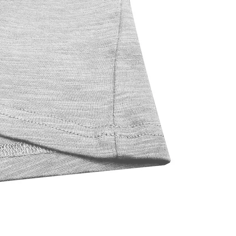 Men's Gray Bamboo Short Sleeve T-Shirt with Henry Collar — feature 28