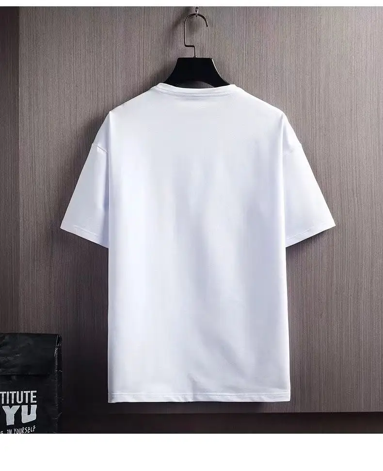 Men Black Mountain Print T-Shirt Shorts Set — feature 12