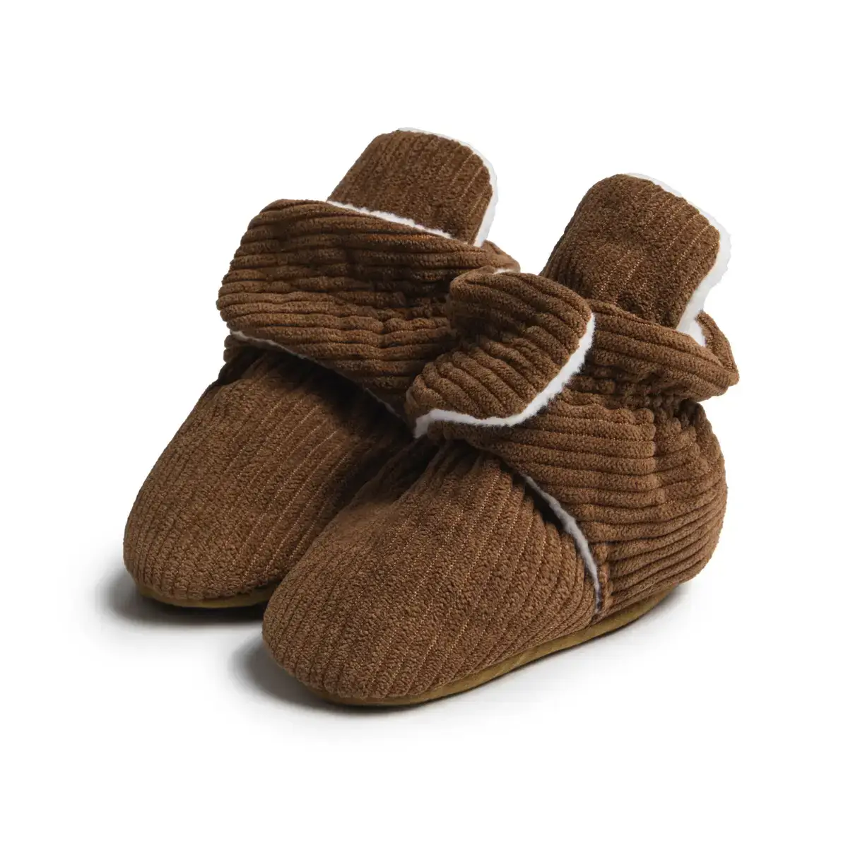Black Knitted Baby Socks with Buckle Design