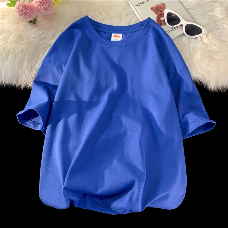 Black Loose Fit Cotton T-Shirt for Women - Image 25