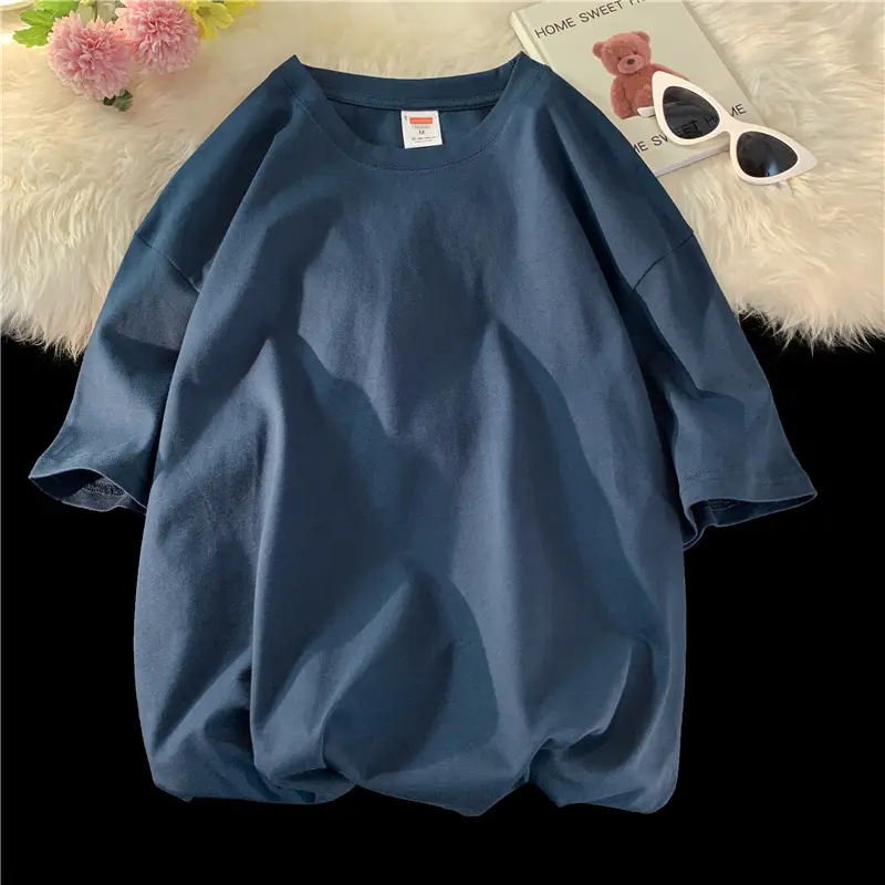 Black Loose Fit Cotton T-Shirt for Women - Image 42