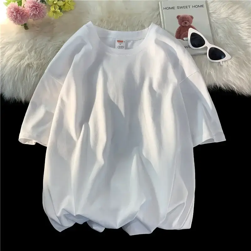 Black Loose Fit Cotton T-Shirt for Women - Image 3