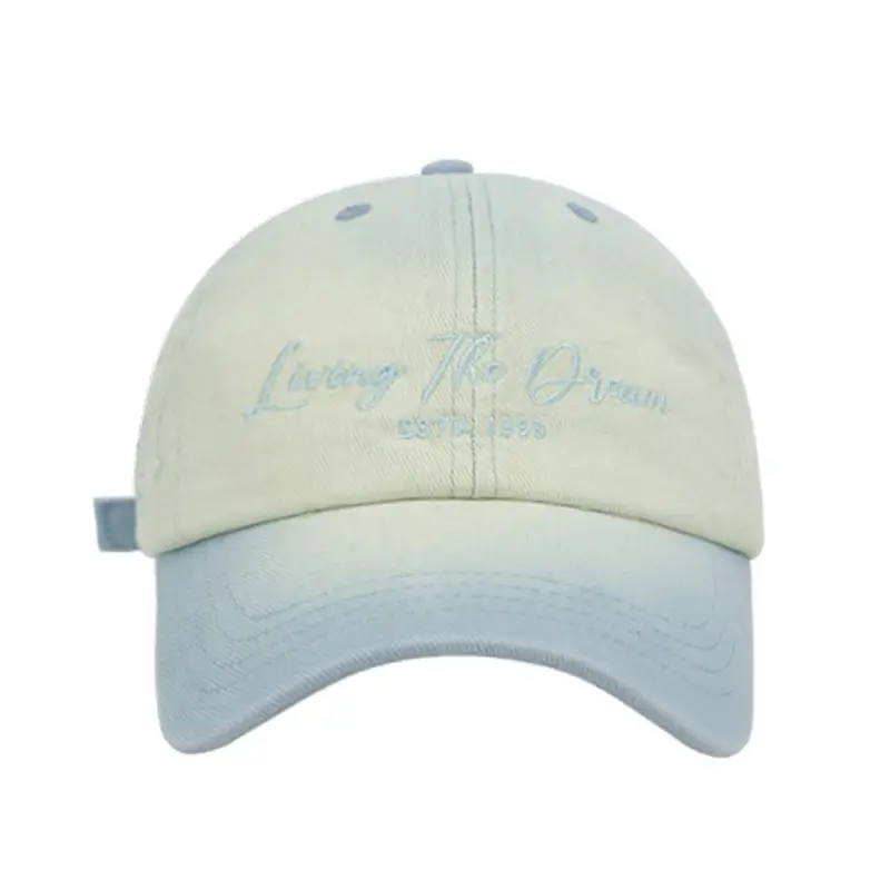 Pink Korean Style Baseball Cap with Letter Embroidery