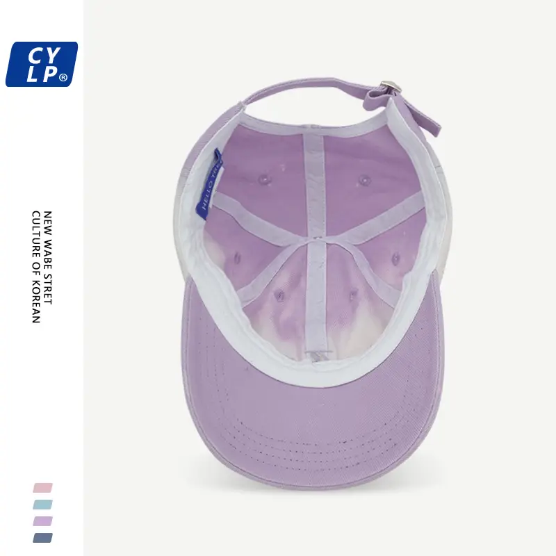 Pink Korean Style Baseball Cap with Letter Embroidery — feature 11