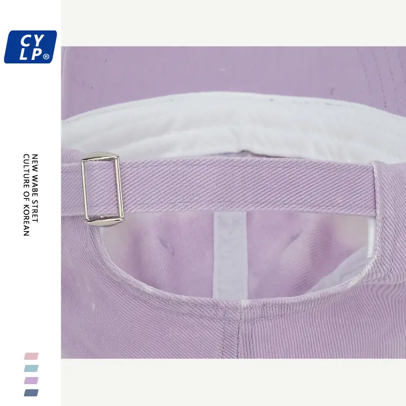 Pink Korean Style Baseball Cap with Letter Embroidery — feature 14