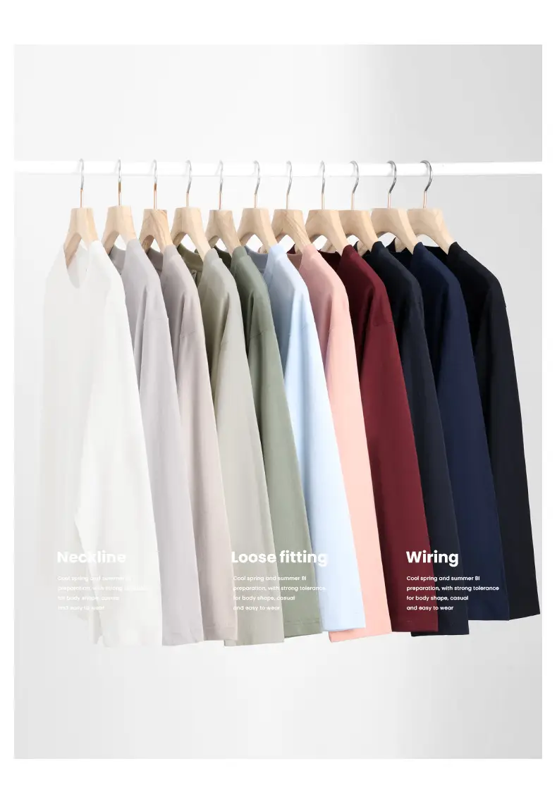 Men's Long Sleeve Cotton T-Shirt Pink — feature 17
