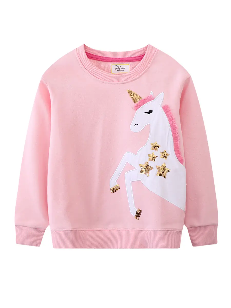 Pink Unicorn Long Sleeve Sweatshirt for Kids 2026 - Image 6