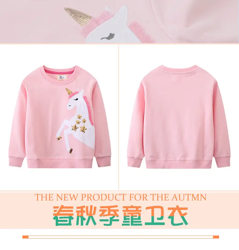 Pink Unicorn Long Sleeve Sweatshirt for Kids 2026 â feature 3