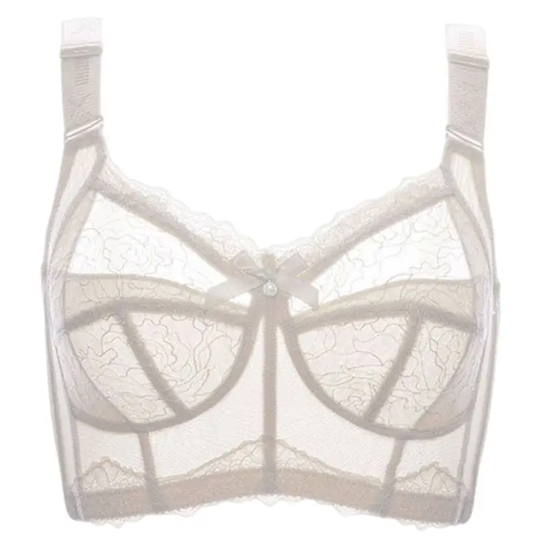Ultra-thin Strapless Underwear Women's Non-slip Push-up Invisible Chest Sticker Wrap Chest Large Chest Showy Anti-sagging Bra Autumn and Winter